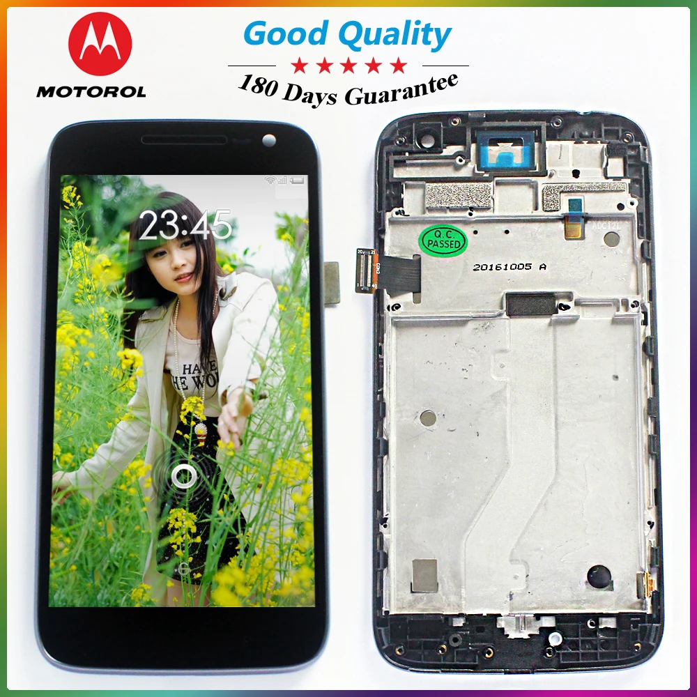 100% Tested LCD Display For Motorola Moto G4 Play 1280*720 Xt1603 Xt1601 touch screen digitizer Assembly with Frame Free Tools
100% Tested LCD Display For Motorola Moto G4 Play 1280*720 Xt1603 Xt1601 touch screen digitizer Assembly with Frame Free Tools