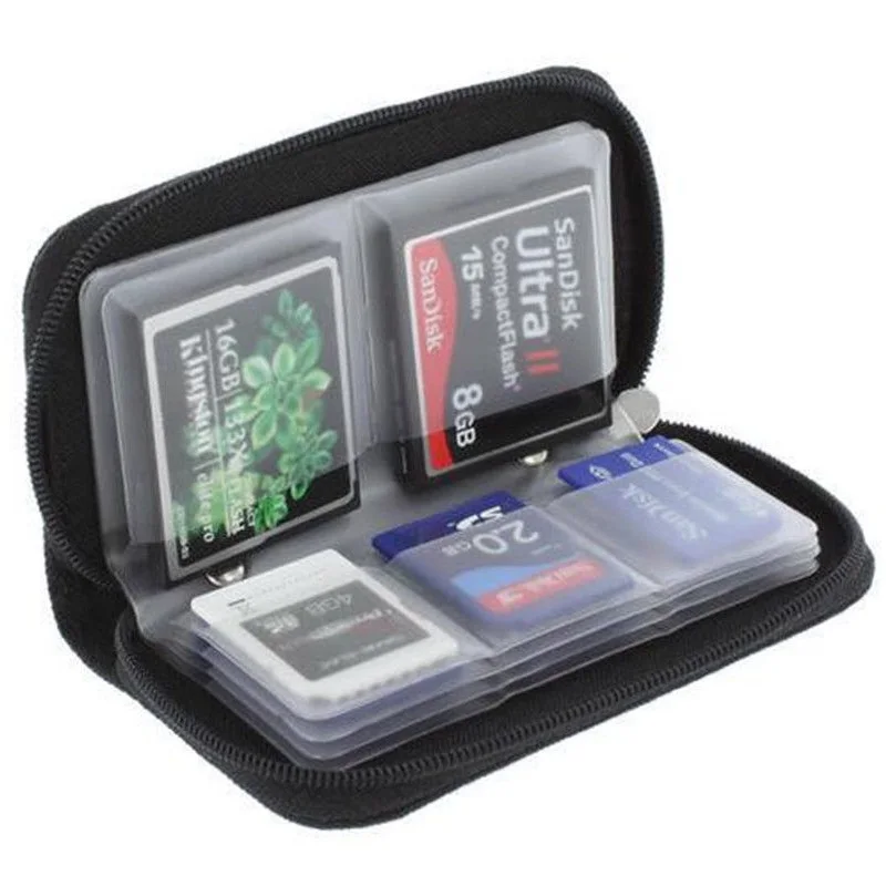 Memory Card Carrying Case Holder Wallet For CF/SD/SDHC/MS/DS 22 Piece 4CF card + 18 SD Card
Memory Card Carrying Case Holder Wallet For CF/SD/SDHC/MS/DS 22 Piece 4CF card + 18 SD Card