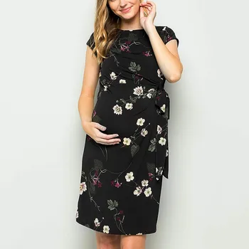 Women's Maternity Short Sleeve Floral Print Bodycon Dress Pregnancy Clothes Zwangerschapsjurk Dress For Pregnant Fashion Women
Women's Maternity Short Sleeve Floral Print Bodycon Dress Pregnancy Clothes Zwangerschapsjurk Dress For Pregnant Fashion Women
