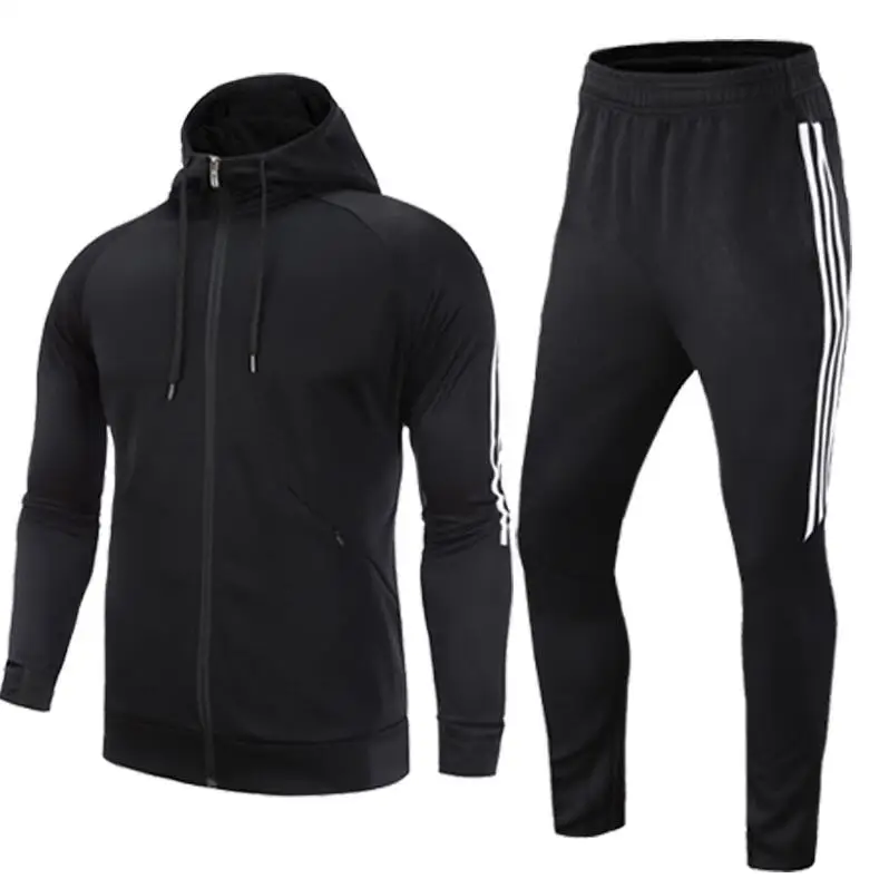 Autumn and winter Fitness suits men's two-piece gym training running long sleeve Hooded Jacket Pants Sets sportswear
Autumn and winter Fitness suits men's two-piece gym training running long sleeve Hooded Jacket Pants Sets sportswear