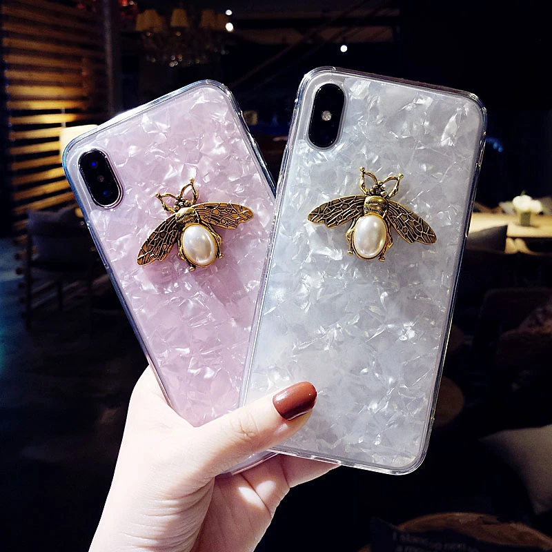 Cute 3D pearl bee Glitter shells soft case for iphone 5 6 S 7 8 plus X XR XS MAX cover for Samsung galaxy S7 edge S8 S9 Note 8
Cute 3D pearl bee Glitter shells soft case for iphone 5 6 S 7 8 plus X XR XS MAX cover for Samsung galaxy S7 edge S8 S9 Note 8