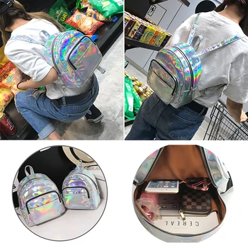 New Hologram Laser Backpack Girl School Bag Shoulder Women Rainbow Colorful Metallic Silver Laser Holographic Backpack
New Hologram Laser Backpack Girl School Bag Shoulder Women Rainbow Colorful Metallic Silver Laser Holographic Backpack