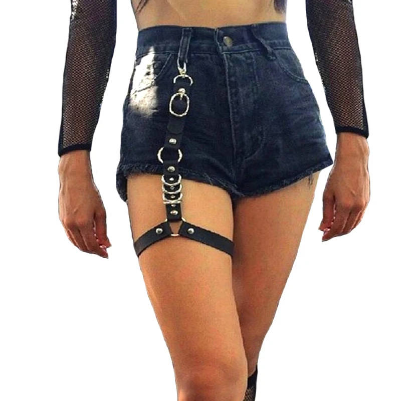 Men Women Fashion Harajuku Single Strap Clip Leather belts Punk Suspender Hook Adjustable Leg metal Ring Sock Garter accessories
Men Women Fashion Harajuku Single Strap Clip Leather belts Punk Suspender Hook Adjustable Leg metal Ring Sock Garter accessories