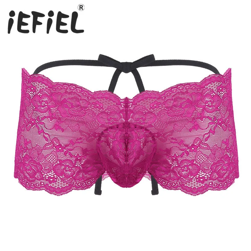 iEFiEL Mens Male Lingerie See Through Floral Lace Strappy Bulge Pouch Low Rise Sissy Bikini Briefs Triangle Panties Underpants
iEFiEL Mens Male Lingerie See Through Floral Lace Strappy Bulge Pouch Low Rise Sissy Bikini Briefs Triangle Panties Underpants