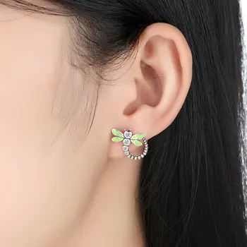 BK Real Cute Jewelry Long Earrings 925 Sterling Silver Vivid Green Dragonfly Animal Earrings For Women Lovely Earrings
BK Real Cute Jewelry Long Earrings 925 Sterling Silver Vivid Green Dragonfly Animal Earrings For Women Lovely Earrings