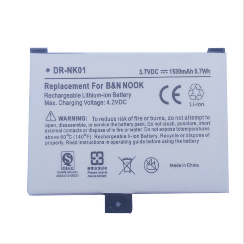 FGHGH 1530mAh Battery for Barnes & Noble NOOK,BNRV100, NOOK Classic, BNRB1530, BNRZ1000, BNRB454261, 9BS11GT
FGHGH 1530mAh Battery for Barnes & Noble NOOK,BNRV100, NOOK Classic, BNRB1530, BNRZ1000, BNRB454261, 9BS11GT