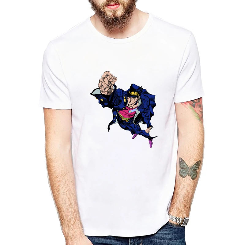JoJo Bizarre Adventure T Shirt Design Manga Anime T-shirt Cool Novelty Funny T shirt Men Printed Fashion cotton Tee shirt homme
JoJo Bizarre Adventure T Shirt Design Manga Anime T-shirt Cool Novelty Funny T shirt Men Printed Fashion cotton Tee shirt homme