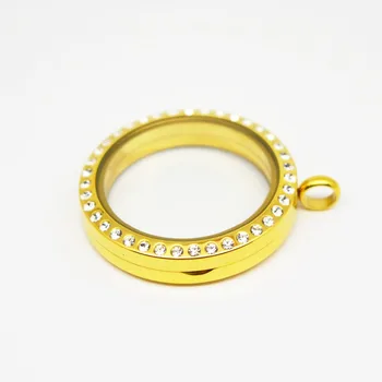 High quality 30mm round gold magnet crystal 316 stainless steel Memory living glass lockets ,glass locket for Women
High quality 30mm round gold magnet crystal 316 stainless steel Memory living glass lockets ,glass locket for Women