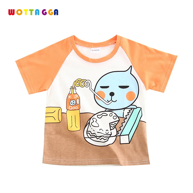 WOTTAGGA 2019 Summer Kids Boys T Shirt Print Cartoon Short Sleeve Baby Girls T-shirts Cotton Children T-shirt O-neck Tee Tops Bo
WOTTAGGA 2019 Summer Kids Boys T Shirt Print Cartoon Short Sleeve Baby Girls T-shirts Cotton Children T-shirt O-neck Tee Tops Bo