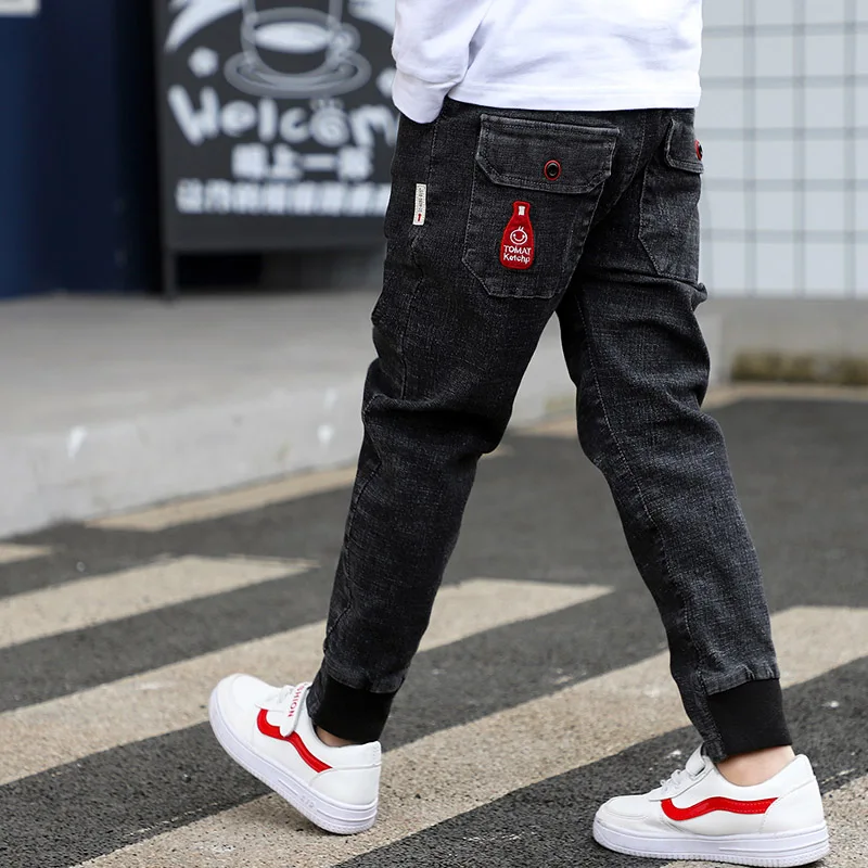 2019 Big Boy's Jeans Cotton Fashion Teen-age High Quality boy pants Elastic Trousers Full Length Appliques Size 100-160
2019 Big Boy's Jeans Cotton Fashion Teen-age High Quality boy pants Elastic Trousers Full Length Appliques Size 100-160