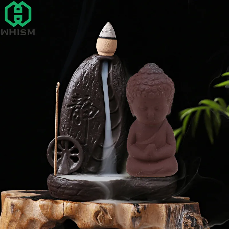 WHISM Small Buddha Statue Monk Garden Sculpture Purple Clay Decorative Home Miniature Auto Car Ornaments Mini Terrarium Figurine
WHISM Small Buddha Statue Monk Garden Sculpture Purple Clay Decorative Home Miniature Auto Car Ornaments Mini Terrarium Figurine