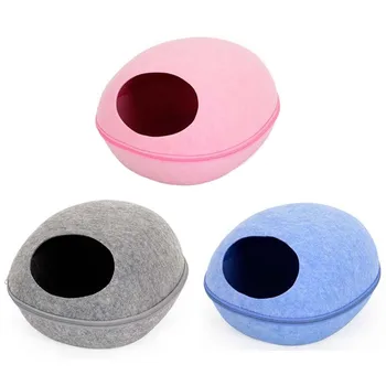 Dog Cat Bed Sleeping Bag Zipper Egg Shape Felt Cloth Warm Pet House All Around Nest
Dog Cat Bed Sleeping Bag Zipper Egg Shape Felt Cloth Warm Pet House All Around Nest