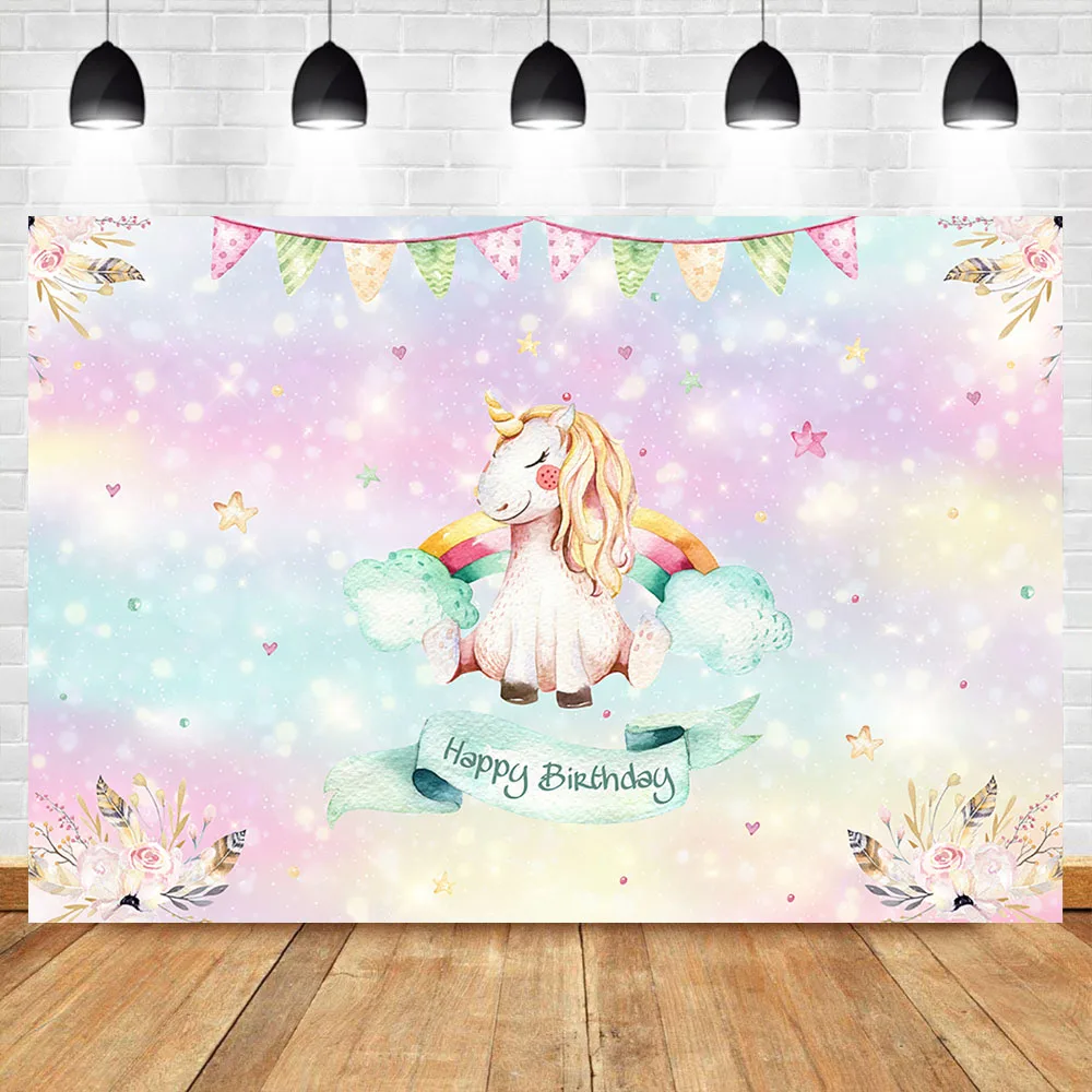 NeoBack Unicorn Photography Backdrops Cartoon Birthday Theme Party Background Rainbown Colorful Flag Flower Photoshoot Backdrop
NeoBack Unicorn Photography Backdrops Cartoon Birthday Theme Party Background Rainbown Colorful Flag Flower Photoshoot Backdrop
