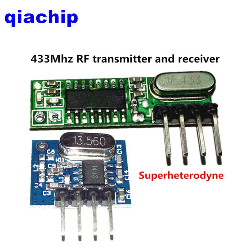 1Set superheterodyne 433Mhz RF transmitter and receiver Module kit small size For Arduino uno s 433 mhz Remote controls
1Set superheterodyne 433Mhz RF transmitter and receiver Module kit small size For Arduino uno s 433 mhz Remote controls