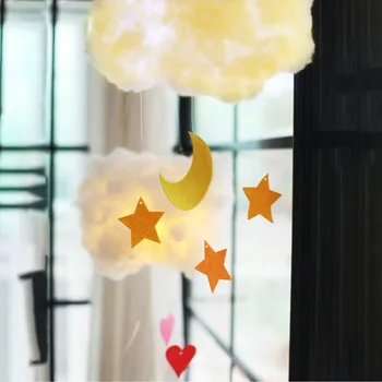 ICOCO DIY Handmade Cotton Cloud Light Star Moon Type Hanging Lamp Cartoon Students Bedroom Corridor Party Decoration Night Light
ICOCO DIY Handmade Cotton Cloud Light Star Moon Type Hanging Lamp Cartoon Students Bedroom Corridor Party Decoration Night Light