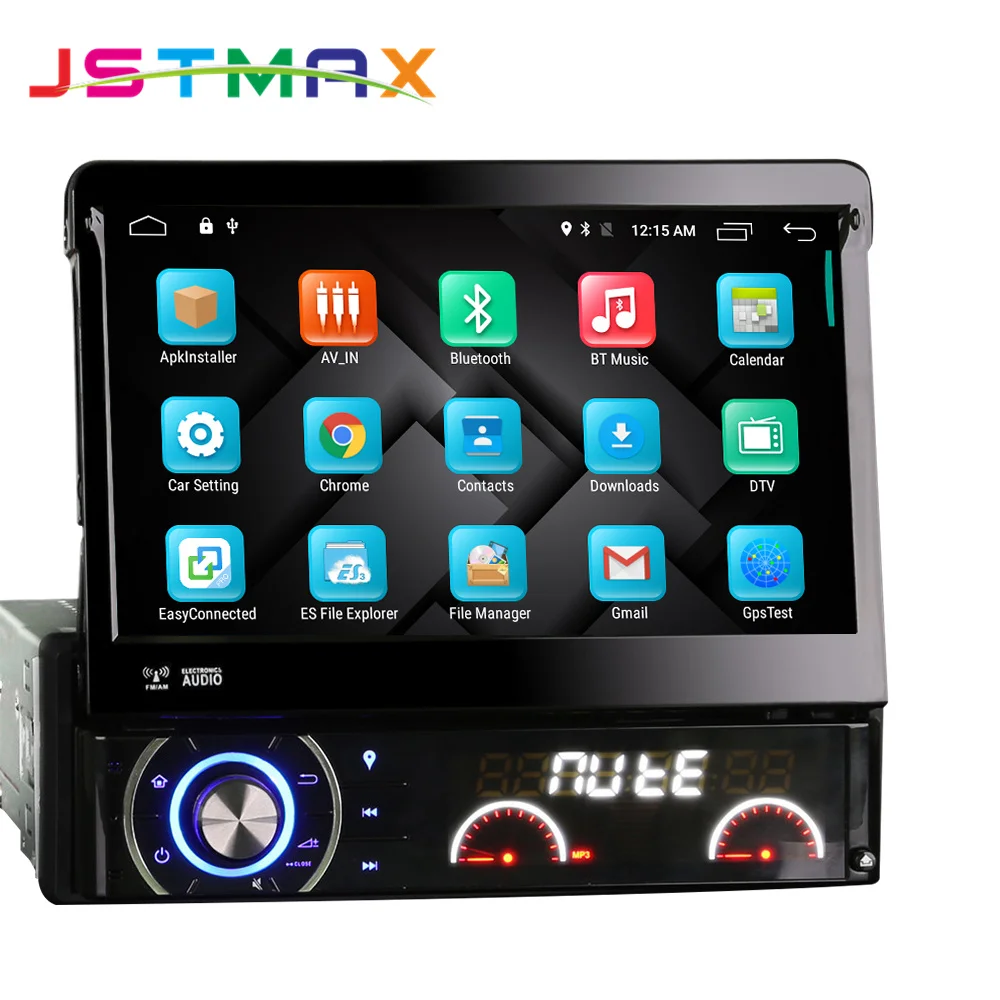JSTMAX 7 "четырехъядерный 2G ram 1 Din автомобильный dvd плеер Android 6 0 Радио стерео