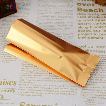 100pcs Dark dumb golden aluminum foil organ bag flowers, tea, cookies, powder, food, gift, high-grade packaging and sealing bag
100pcs Dark dumb golden aluminum foil organ bag flowers, tea, cookies, powder, food, gift, high-grade packaging and sealing bag