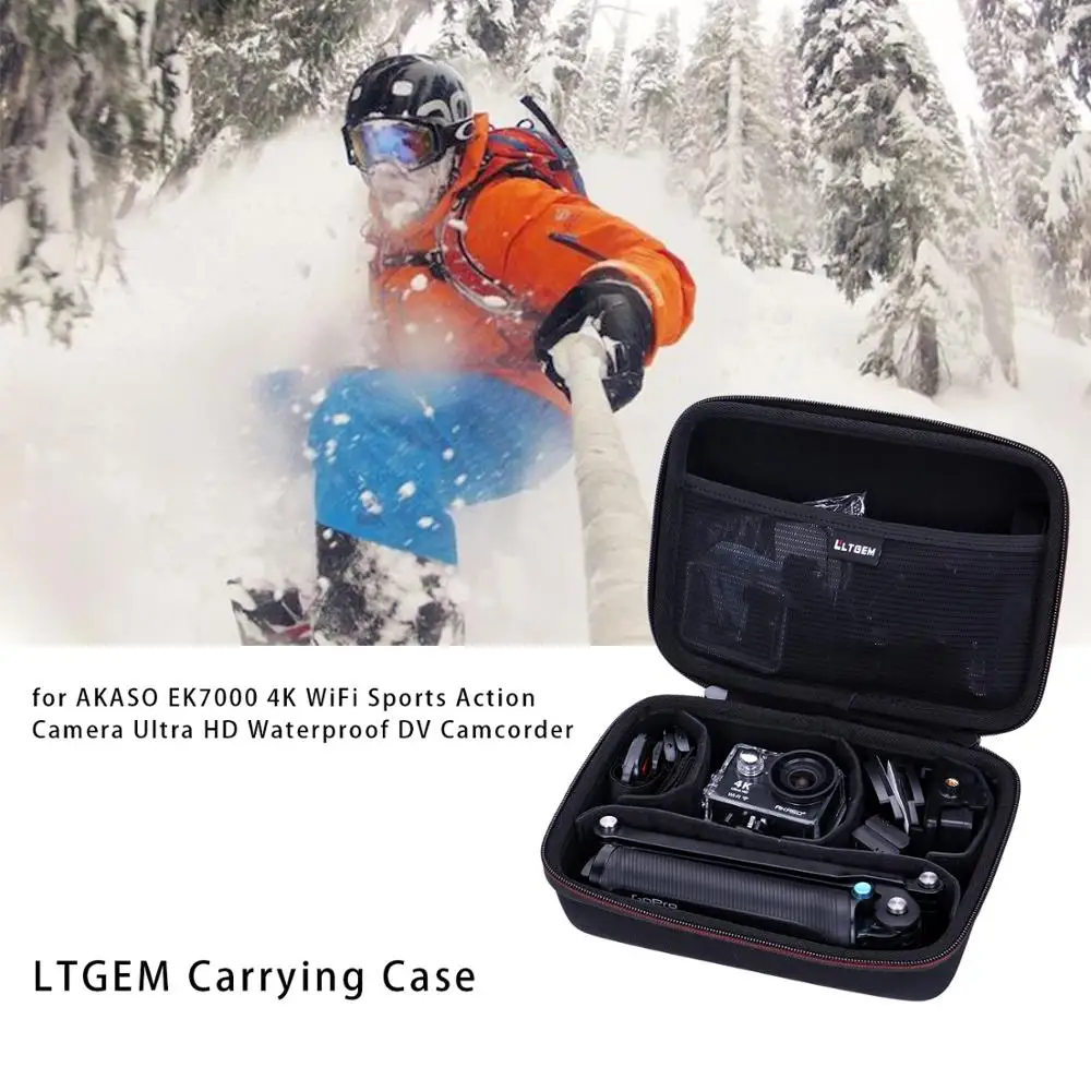 LTGEM EVA Carrying Hard case for AKASO EK7000 4K Wifi Sports Action Camera Ultra HD Waterproof DV Camcorder
LTGEM EVA Carrying Hard case for AKASO EK7000 4K Wifi Sports Action Camera Ultra HD Waterproof DV Camcorder