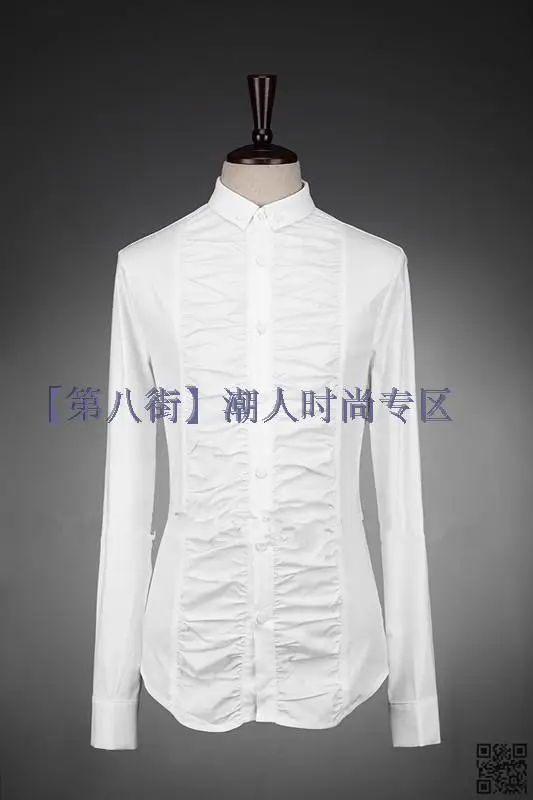 S~5XL! 2016 New Men's clothing Ruffle long-sleeve shirt plus size Singer costumes
S~5XL! 2016 New Men's clothing Ruffle long-sleeve shirt plus size Singer costumes