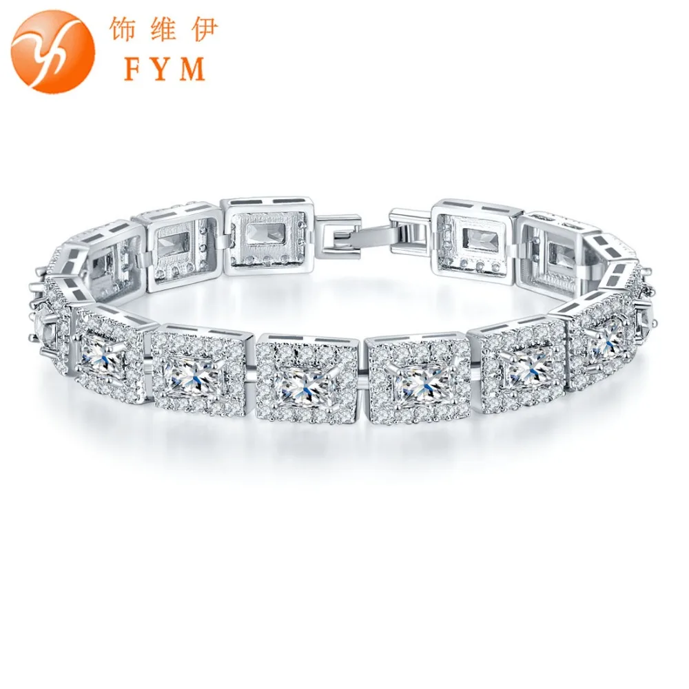 5 Color Fashion Jewelry Square Bracelets&Bangles Silver Color Brand CZ Crystal Luxury Bracelet For Women Jewellery Bijoux
5 Color Fashion Jewelry Square Bracelets&Bangles Silver Color Brand CZ Crystal Luxury Bracelet For Women Jewellery Bijoux