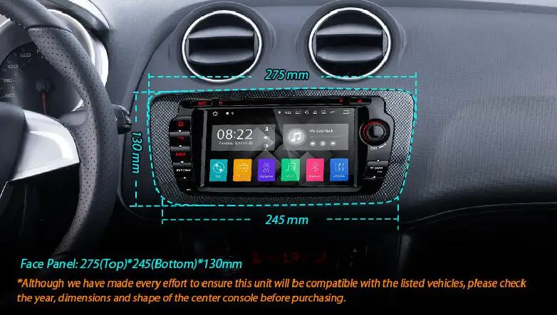7" Android 7.1 Radio GPS HDMI Car DVD Player for Seat Ibiza MK4 6J Sport Coupe Ecomotive Cupra 2009 2010 2011 2012 2013
7" Android 7.1 Radio GPS HDMI Car DVD Player for Seat Ibiza MK4 6J Sport Coupe Ecomotive Cupra 2009 2010 2011 2012 2013