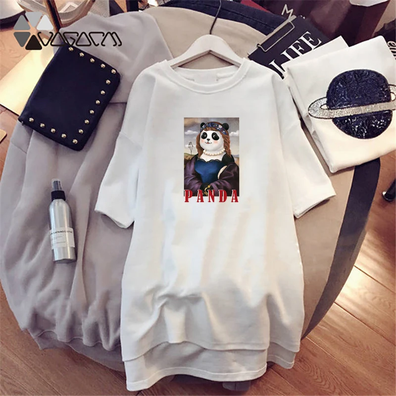 Summer Women Dresses Fashion Loose Funny Picture Panda Print Mujer Black White Dress Plus Size Casual Streetwear Short Sleeve
Summer Women Dresses Fashion Loose Funny Picture Panda Print Mujer Black White Dress Plus Size Casual Streetwear Short Sleeve