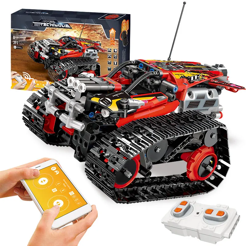 DIY Assembly APP Remote Control Car Bricks Legoingly Technic RC Tracked Racer Model Building Blocks Toys For Children Gift
DIY Assembly APP Remote Control Car Bricks Legoingly Technic RC Tracked Racer Model Building Blocks Toys For Children Gift