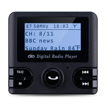Universal Car DAB/DAB+ Radio Receiver FM Transmitter Bluetooth Handsfree Car Digital Radio DAB Player AUX Output TF Card Player
Universal Car DAB/DAB+ Radio Receiver FM Transmitter Bluetooth Handsfree Car Digital Radio DAB Player AUX Output TF Card Player