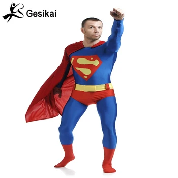 24 Hrs Shipping Out Superman Jumpsuits Spandex Costume High Quality Second Skin Bodysuits with Cloak Mens Cosplay Bodysuit
24 Hrs Shipping Out Superman Jumpsuits Spandex Costume High Quality Second Skin Bodysuits with Cloak Mens Cosplay Bodysuit