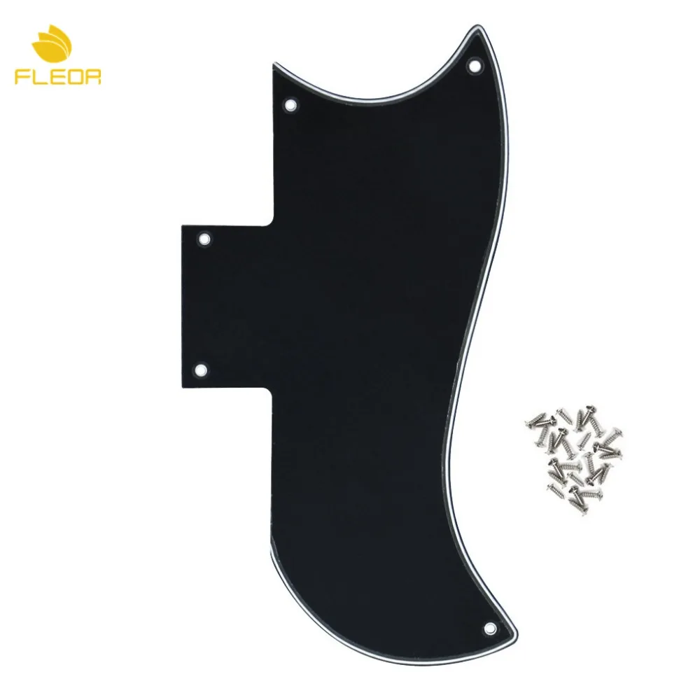 FLEOR 3Ply SG Guitar Pickguard Scratch Plate Anti-scratch Plate Black with Screws for SG '61 RI Guitar Parts & Accessories
FLEOR 3Ply SG Guitar Pickguard Scratch Plate Anti-scratch Plate Black with Screws for SG '61 RI Guitar Parts & Accessories