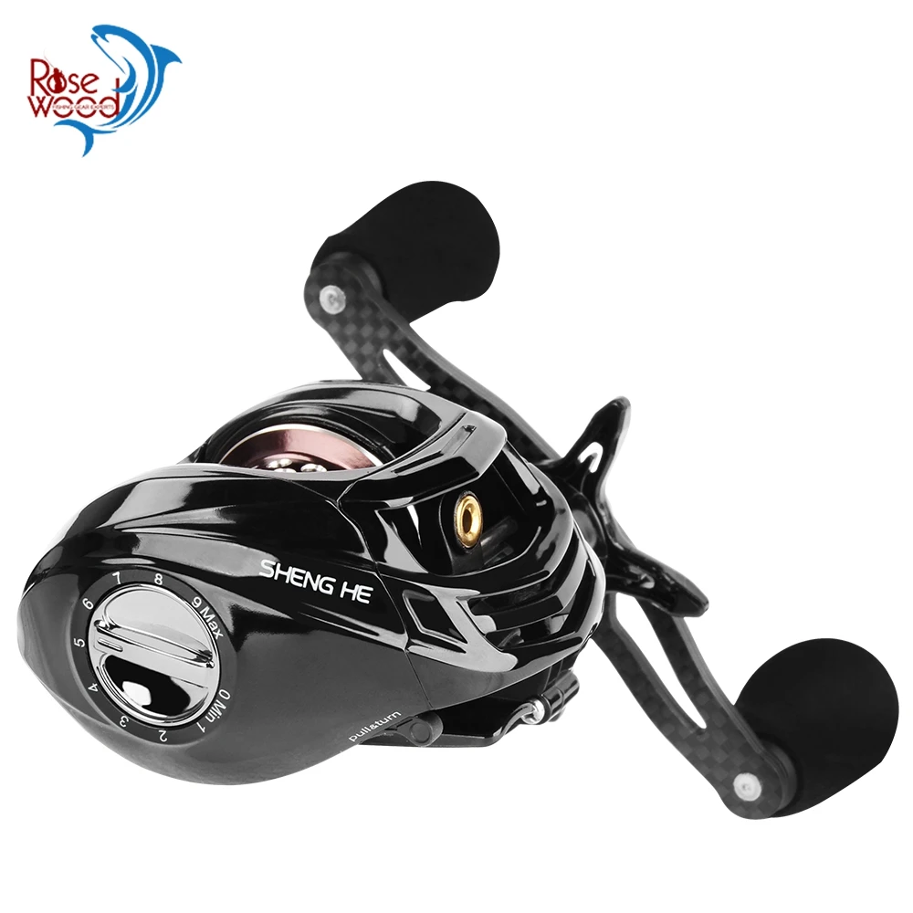 RoseWood Left/Right Hand Carbon Fiber 168g Ultralight Baitcaster Reel 17+1 Ball Bearings 6.3:1 Freshwater Fishing Wheels
RoseWood Left/Right Hand Carbon Fiber 168g Ultralight Baitcaster Reel 17+1 Ball Bearings 6.3:1 Freshwater Fishing Wheels