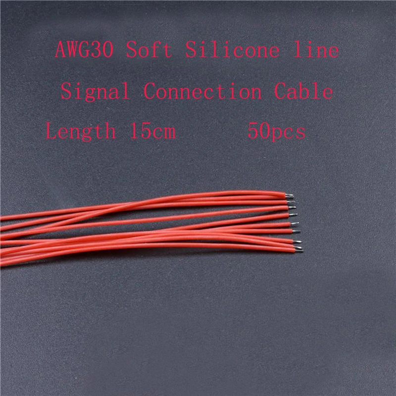 50PCS/Lot AWG30 Soft Silicone Line Signal Connection Cable Photography Transmission Signal Wire Length 15cm DIY Replacement
50PCS/Lot AWG30 Soft Silicone Line Signal Connection Cable Photography Transmission Signal Wire Length 15cm DIY Replacement