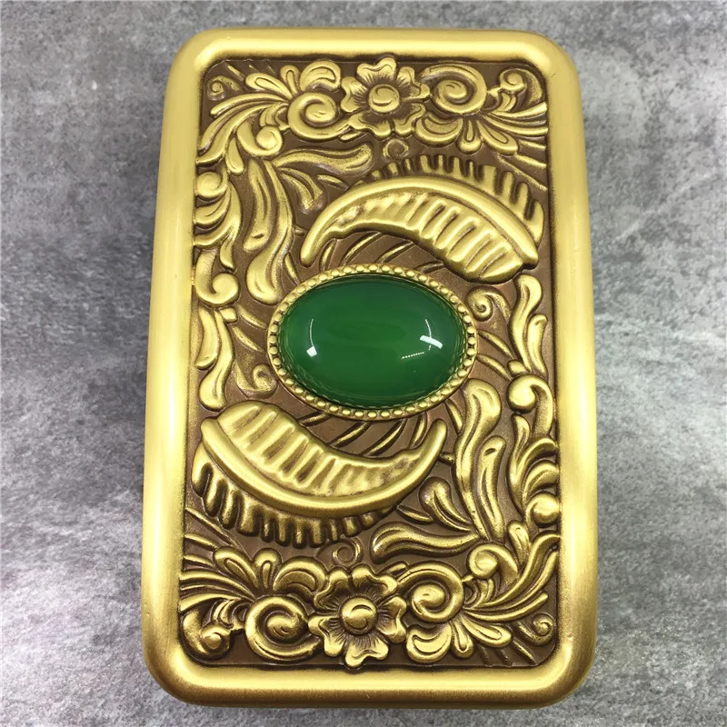 Chinese Style Craved Brass Belt Buckles Arabesque Belt Buckle (3)