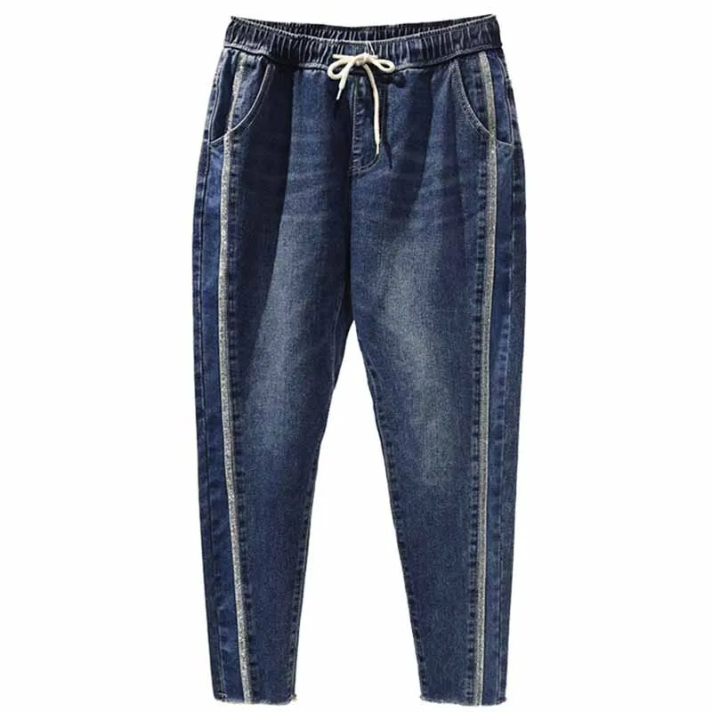 Plus size 5XL Spring autumn jeans women Loose Loose denim Pencil pants female trousers Elastic waist cotton Casual jeans G161
Plus size 5XL Spring autumn jeans women Loose Loose denim Pencil pants female trousers Elastic waist cotton Casual jeans G161