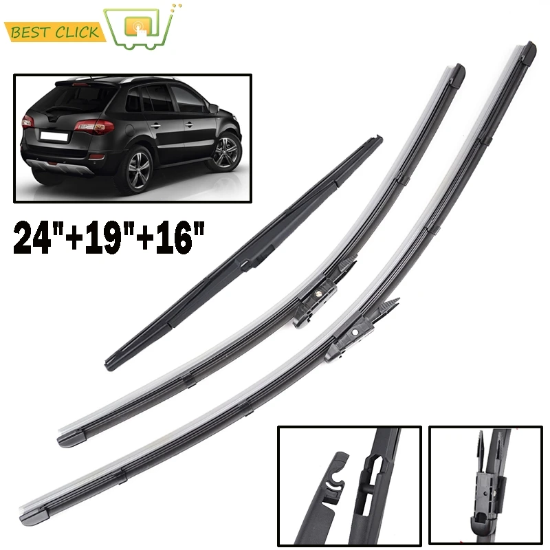 Misima Windshield Windscreen Wiper Blades For Renault Koleos 2008 2009 2010 2011 2012 2013 2014 2015 Front Rear Window 24"19"16"
Misima Windshield Windscreen Wiper Blades For Renault Koleos 2008 2009 2010 2011 2012 2013 2014 2015 Front Rear Window 24"19"16"