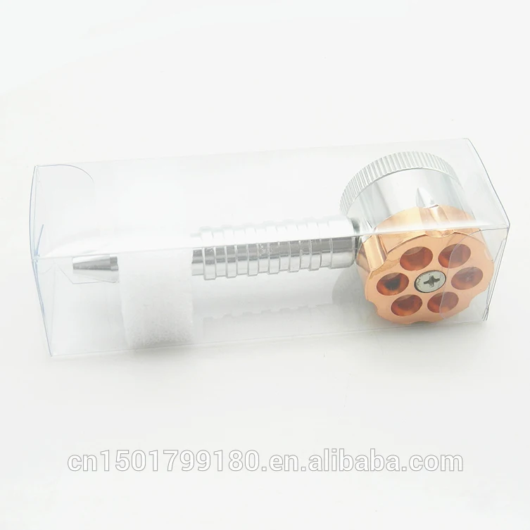 Bullet Rotating Pipe Metal Herb Grinder Weed Two Uses Six Shooter Crusher Revolver Smoking Pipe EKJ GR032
Bullet Rotating Pipe Metal Herb Grinder Weed Two Uses Six Shooter Crusher Revolver Smoking Pipe EKJ GR032