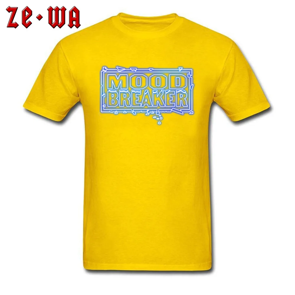 Hot Sale Mood Breaker Design Short Sleeve T Shirts Thanksgiving Day Crew Neck All Cotton Tops T Shirt for Men Tshirts Design Mood Breaker yellow
