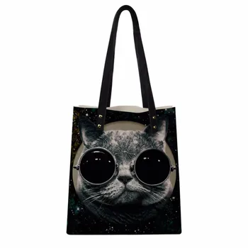 Customized Glasses Cat Printed Women Daily Shoulder Bag Ladies PU Leather Bag Fashion Female Portable Handbag with Small Wallet 
Customized Glasses Cat Printed Women Daily Shoulder Bag Ladies PU Leather Bag Fashion Female Portable Handbag with Small Wallet