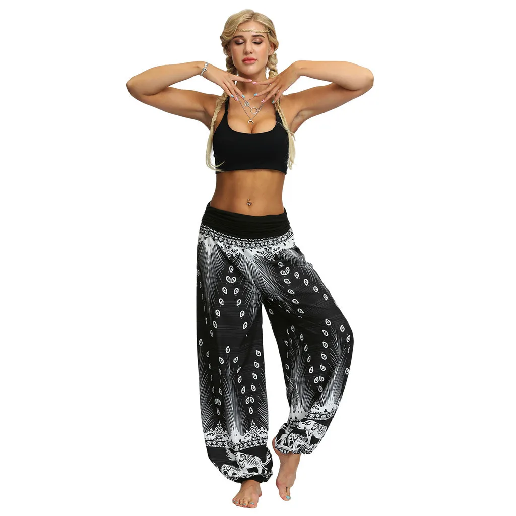 Womail Pants Women Bohemian Elastic Waist Casual Loose Hippy Trousers Baggy Aladdin Pants Pants Women Summer May 13
Womail Pants Women Bohemian Elastic Waist Casual Loose Hippy Trousers Baggy Aladdin Pants Pants Women Summer May 13