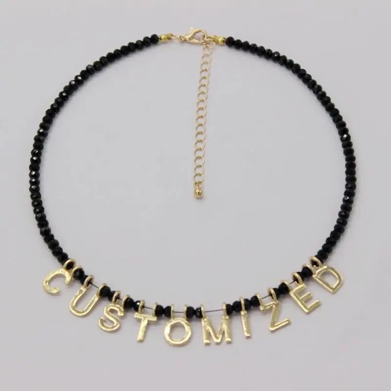 Any personalized name necklace with a pendant of 26 letters can be matched with a necklace
Any personalized name necklace with a pendant of 26 letters can be matched with a necklace