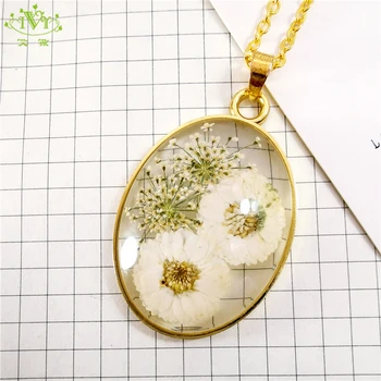 2019 New Fashion Dried Flowers Gold Chain Necklace Women Jewelery Natural Plant Pendants Bohemian Custom Necklace Boho Jewelry
2019 New Fashion Dried Flowers Gold Chain Necklace Women Jewelery Natural Plant Pendants Bohemian Custom Necklace Boho Jewelry