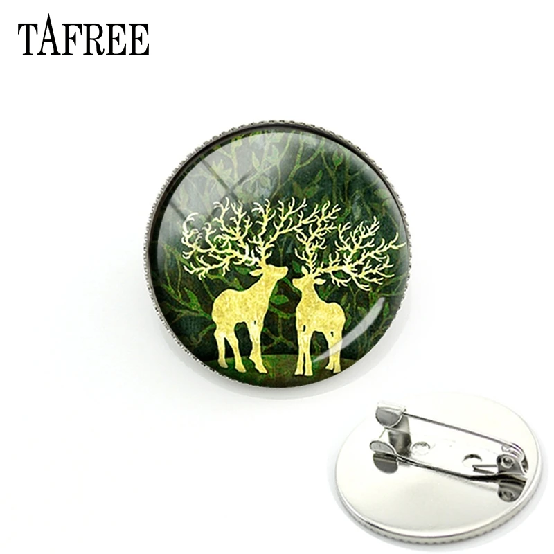 TAFREE Beautiful Reindeers Picture Brooch Pins Happy Christmas High Quality Glass Cabochon Breastpin Jewelry CM38
TAFREE Beautiful Reindeers Picture Brooch Pins Happy Christmas High Quality Glass Cabochon Breastpin Jewelry CM38