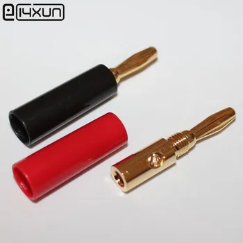1pair 4mm Gold Plated Audio Banana Plug Solderless Screw Connection Adaptor 32A/30VAC-60VAC Black Red
1pair 4mm Gold Plated Audio Banana Plug Solderless Screw Connection Adaptor 32A/30VAC-60VAC Black Red