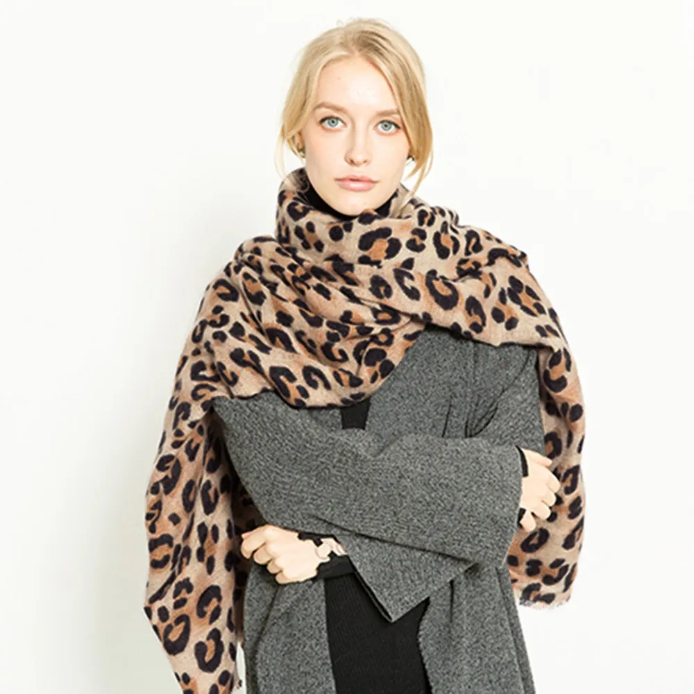 2018 Winter Women Scarf Warm Leopard Printed Wool Long Shawl Soft Long Neck Scarf Fashion Ladies Warp Scarf
2018 Winter Women Scarf Warm Leopard Printed Wool Long Shawl Soft Long Neck Scarf Fashion Ladies Warp Scarf