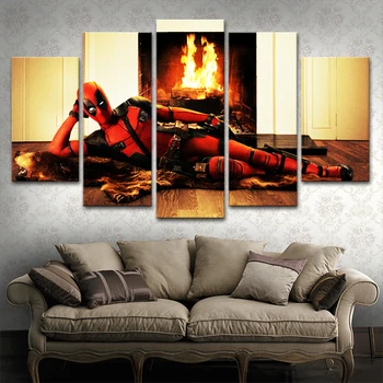 Modular Pictures For Modern Living Room Decor Framework 5 Pieces Movie Deadpool Painting Wall Art Decor Canvas HD Print Poster
Modular Pictures For Modern Living Room Decor Framework 5 Pieces Movie Deadpool Painting Wall Art Decor Canvas HD Print Poster