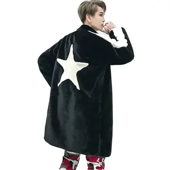 High Quality New Men's Winter Faux Fur Jacket Black White Style Long Windbreaker Hip-Hop Thick Warm Fashion Man Leahter Fur Coat
High Quality New Men's Winter Faux Fur Jacket Black White Style Long Windbreaker Hip-Hop Thick Warm Fashion Man Leahter Fur Coat