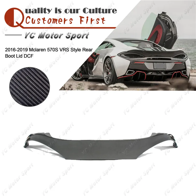 Car Accessories Dry Carbon Fiber VRS Style Trunk Boot Lid Fit For 2016-2019 Mclaren 570S Rear Duck Bill Cover
Car Accessories Dry Carbon Fiber VRS Style Trunk Boot Lid Fit For 2016-2019 Mclaren 570S Rear Duck Bill Cover