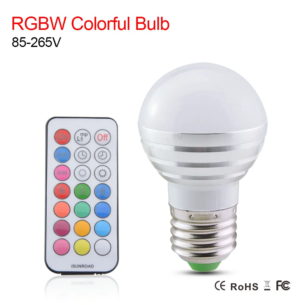 RGBW Led Bulb Lamp E27 Light Bulbs AC 110V 220V 5W RGB Spotlight Magic Color Holiday Bulb Lighting LED Remote Controller
RGBW Led Bulb Lamp E27 Light Bulbs AC 110V 220V 5W RGB Spotlight Magic Color Holiday Bulb Lighting LED Remote Controller