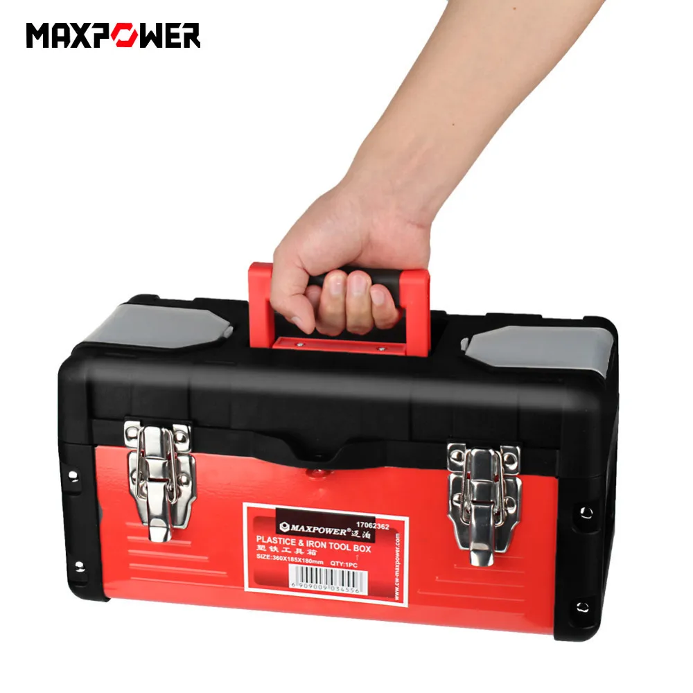 Maxpower Iron Tool Box Multifunctional Instrument Parts Hardware Tool Storage Box plastic toolbox Electrician Toolcase New B4
Maxpower Iron Tool Box Multifunctional Instrument Parts Hardware Tool Storage Box plastic toolbox Electrician Toolcase New B4