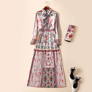 New Pleated long spring and autumn and European high-end women's lapel retro OL slim dress
New Pleated long spring and autumn and European high-end women's lapel retro OL slim dress